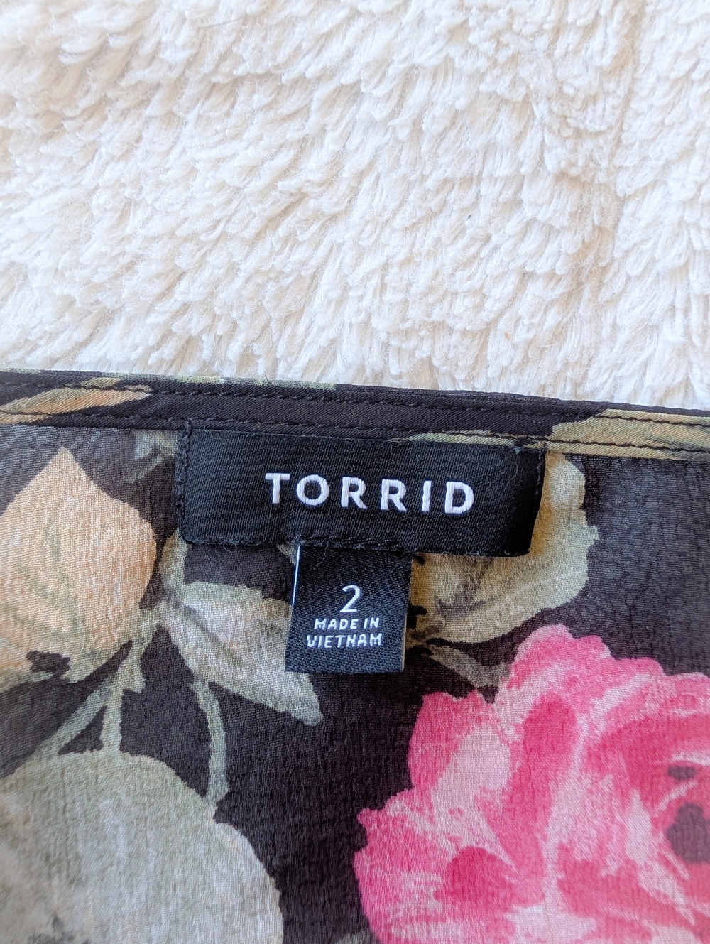 Torrid Textured Floral Print Chiffon Kimono - Picture 5 of 5
